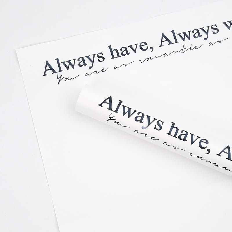 Floral Foil - White - Sheets 50x58 cm - 15pcs