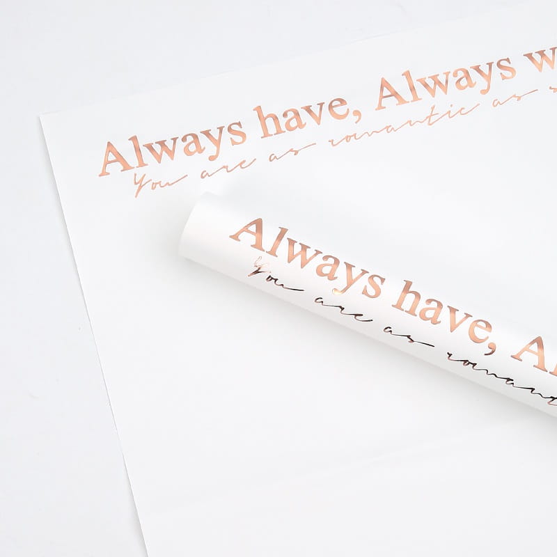 Floral Foil - White - Sheets 50x58 cm - 15pcs