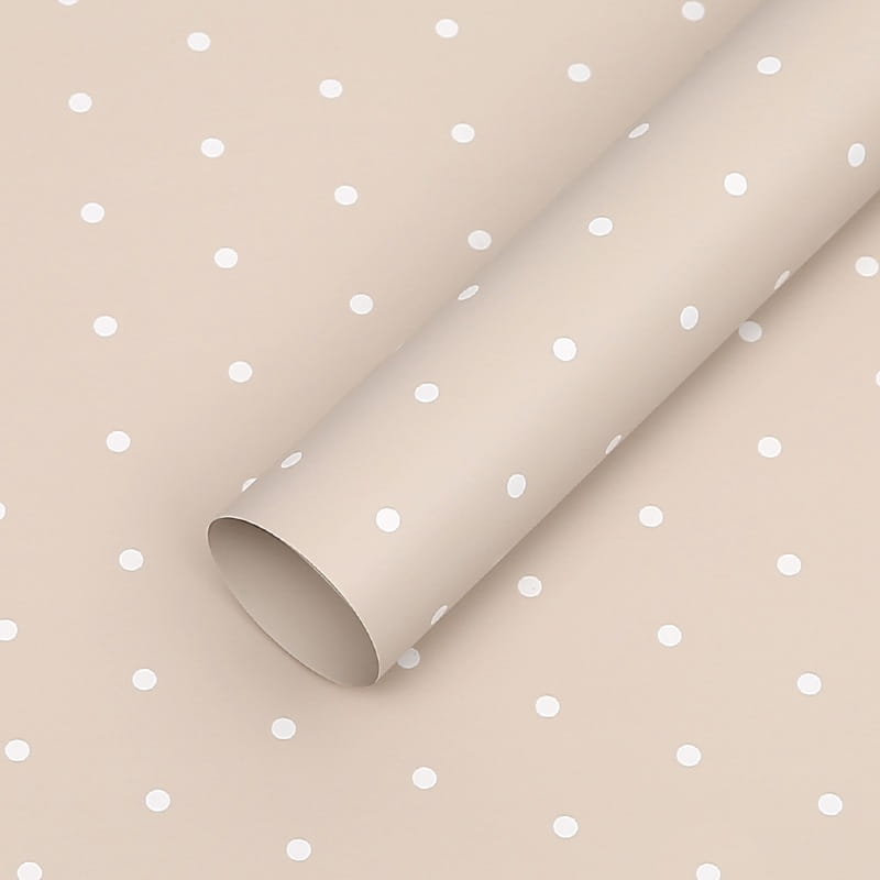 Floral Foil - Dots Milk Tea - Sheets 58x58 cm - 20pcs
