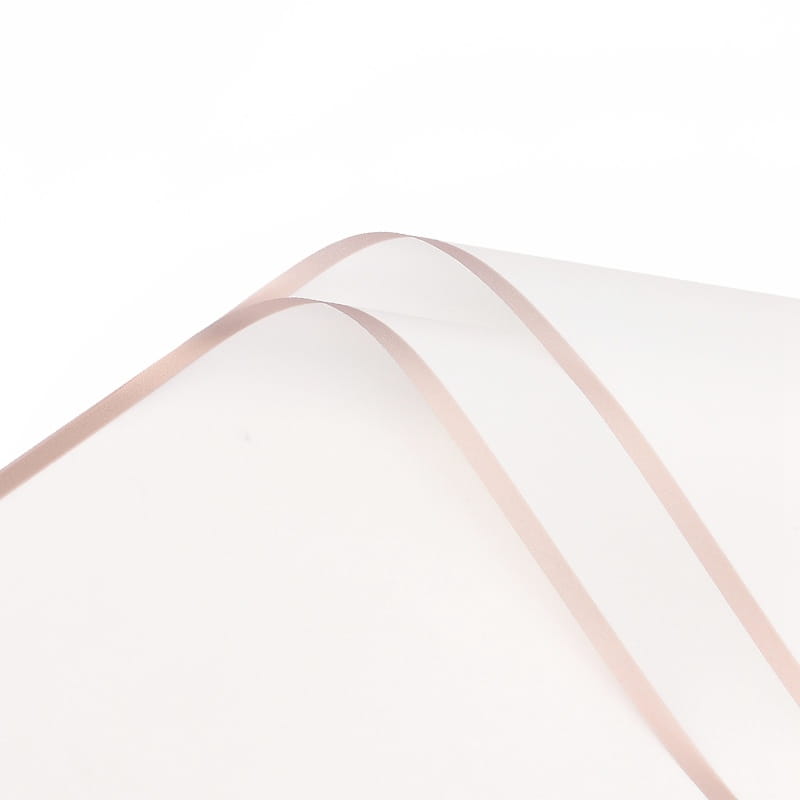 Floral Foil - "Frame" White - Sheets 58x58 cm - 20pcs