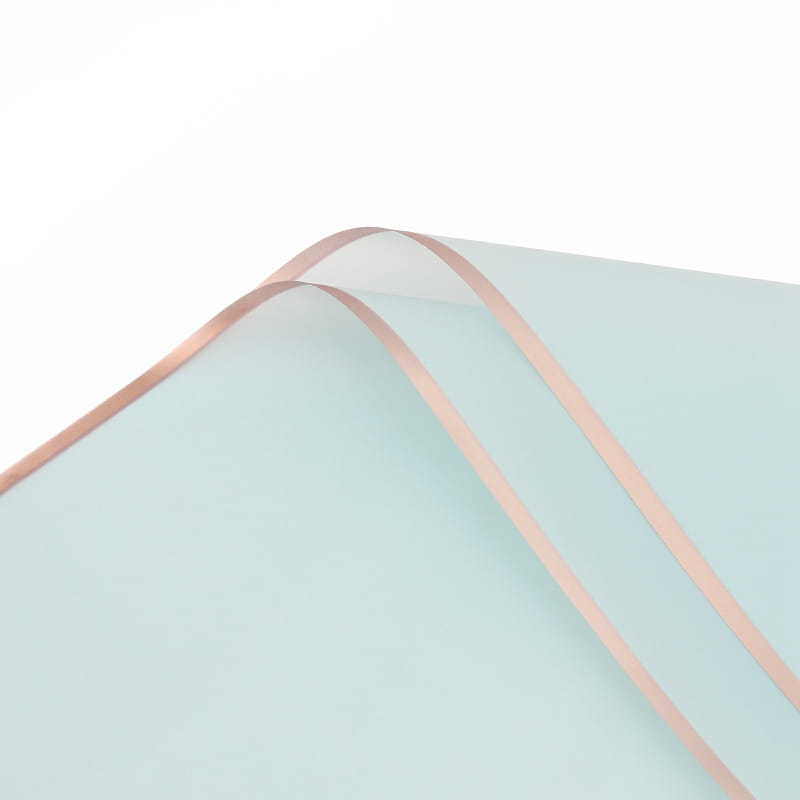 Floral Foil - "Frame" Light Blue - Sheets 58x58 cm - 20pcs