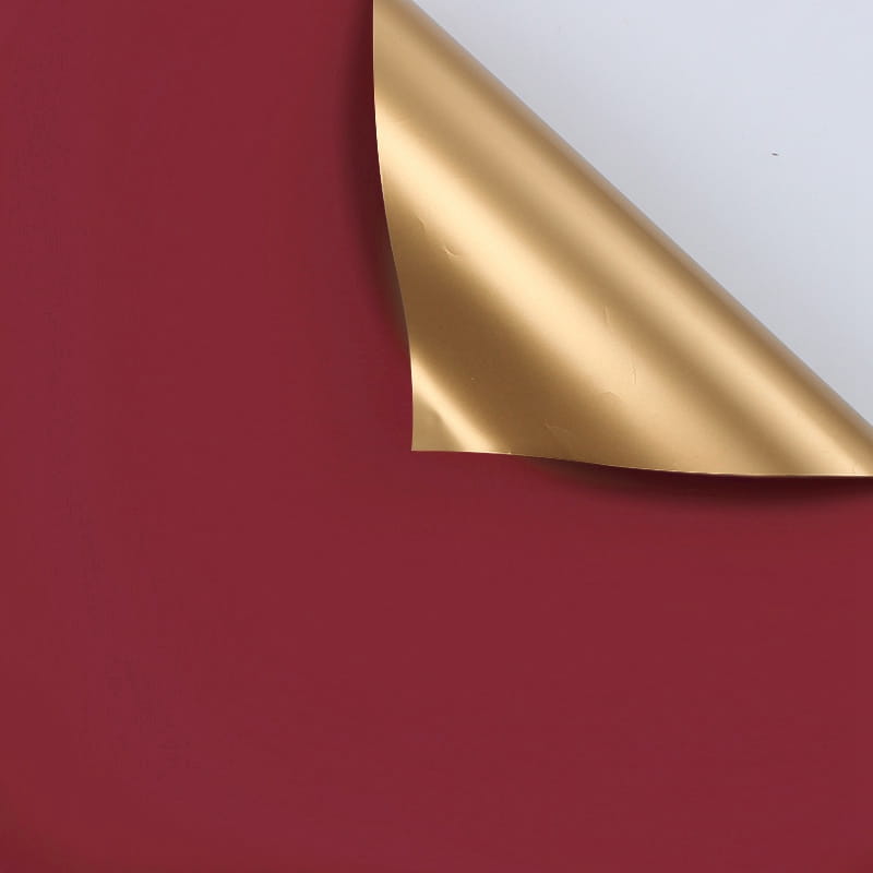 Floral Foil 'Gloss' - Red Wine - Sheets 58x58 cm - 20 pieces