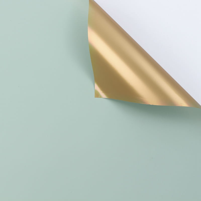 Floral foil "Gloss" - Mint Green - Sheets 58x58 cm - 20 pieces