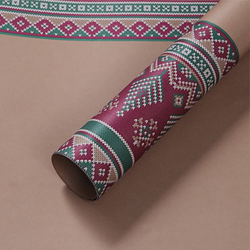 Floral Paper - "Sweater" Brown - Sheets 80x52 cm - 10 pieces