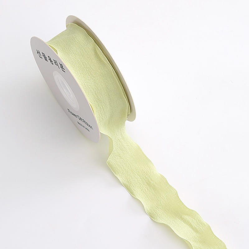 Floristic Ribbon - Green - Roll 2.5cmx9m