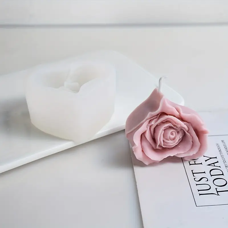 Silicone Mold for Candles - Rose Heart
