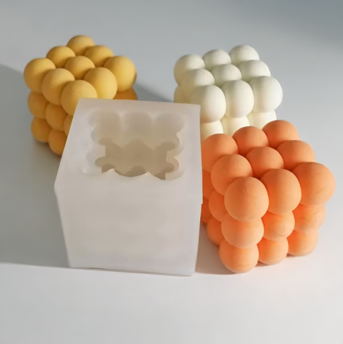 Silicone Mold for Candles - Bubble Cube