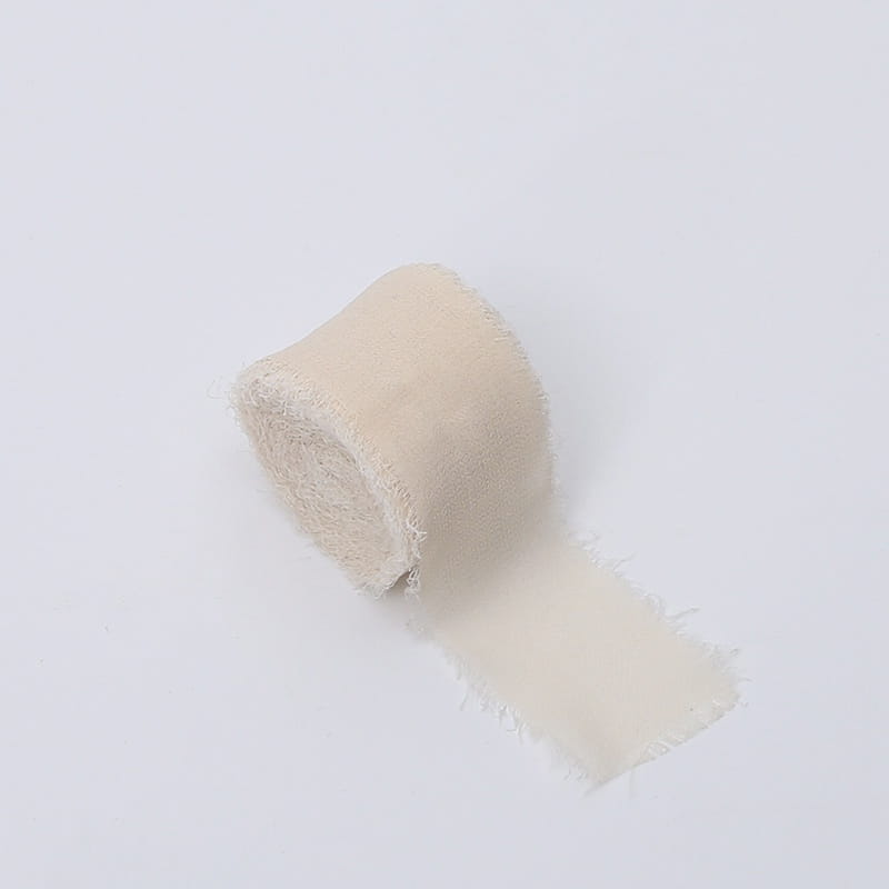 Floristry Ribbon – Chiffon – Cream – Roll 4cm x 4.5m