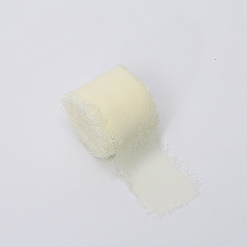 Floristry Ribbon – Chiffon – Vanilla – Roll 4cm x 4.5m